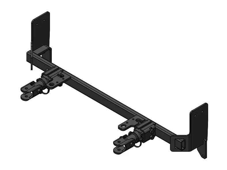 9519332 – DEMCO Vehicle Baseplate, Standard Tabs Single Lug With Safety Cable Hooks